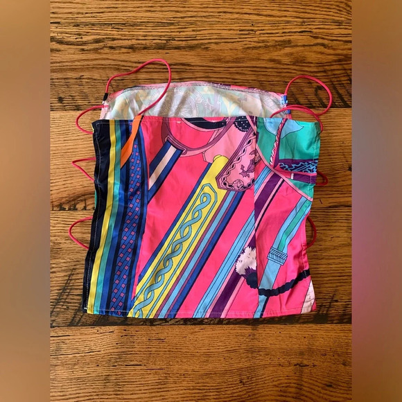 Akira top, scarf top string sides - Picture 5 of 6